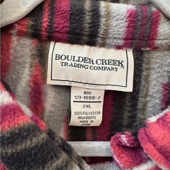 Boulder Creek Long Fleece Button Up Sweater‎ Size 2XL - Picture 2 of 5